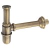 Sapho RETRO umyvadlový sifon 5/4", odpad 32 mm, bronz 9596