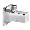 Aqualine Rohový kulový ventil 1/2"x3/8", hranatý, chrom 5318