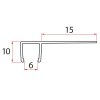 Gelco Set svislých těsnění pro sklo 6/6mm, 2000mm NDGE01