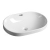 Sapho LIMA keramické umyvadlo, zápustné 59,5x39,5cm, bílá BH7022