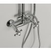Sapho ANTEA sprchový sloup k napojení na baterii, hlavová, ruční sprcha, chrom SET031