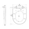 Aqualine DONA WC sedátko, Soft Close, Easy Take, bílá FD121