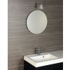 Aqualine BORD kulaté zrcadlo s broušenou hranou ø 50cm, CU free 22443