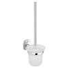 Aqualine RUMBA WC štětka závěsná, mléčné sklo, chrom RB108