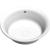 Polysan OBLO kulatá vana s konstrukcí 165x48cm, bílá 72840