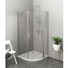 Polysan ZOOM čtvrtkruhová sprchová zástěna 900x900mm, čiré sklo, pravá ZL2615R