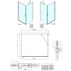 Polysan ZOOM obdélníkový sprchový kout 900x800mm L/P varianta ZL1290ZL3280