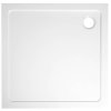 Aqualine TECMI sprchová vanička z litého mramoru, čtverec 80x80cm, bílá PQ008