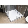 Aqualine TECMI sprchová vanička z litého mramoru, čtverec 80x80cm, bílá PQ008