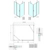 Polysan ZOOM obdélníkový sprchový kout 1500x700mm L/P varianta ZL1315ZL3270