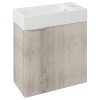 Sapho LATUS IV umyvadlová skříňka 49,5x50x25cm, dub Mocca LT410-1212