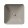 GSI SAND/NUBES keramické umyvadlo na desku 38x38cm, tortora mat 903805