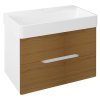 Sapho MEDIENA umyvadlová skříňka 76x51x48,5cm, bílá mat/dub natural MD082