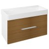Sapho MEDIENA umyvadlová skříňka 96x51x48,5cm, bílá mat/dub natural MD102