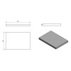 Sapho AVICE deska pod umyvadlo 70x50cm, tl.5cm, cement AV077