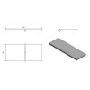 Sapho AVICE deska pod umyvadlo 150x50cm, tl.5cm, cement AV157