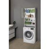 Aqualine SIMPLEX ECO skříňka za pračku 63x25x190cm, bílá SIME715