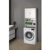 Aqualine SIMPLEX ECO skříňka za pračku 63x25x190cm, bílá SIME715