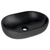 Sapho CALEO keramické umyvadlo na desku, 60x42cm, černá mat CA590B