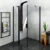 Polysan ZOOM BLACK obdélníkový sprchový kout 1200x800mm L/P varianta ZL1312BZL3280B