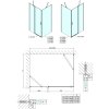Polysan ZOOM BLACK obdélníkový sprchový kout 1100x800mm L/P varianta ZL1311BZL3280B