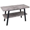 Sapho TWIGA umyvadlový stolek 130x72x50 cm, černá mat/cement VC453-130-7