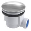 Aqualine Vaničkový sifon, průměr 90mm, DN40, krytka ABS/chrom PF408