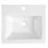 Sapho CITY keramické umyvadlo hranaté 40x35cm, bílá KE040
