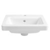 Sapho CITY keramické umyvadlo hranaté 40x35cm, bílá KE040