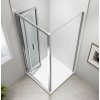 Polysan EASY čtvercový sprchový kout 900x900mm, skládací dveře, L/P varianta, čiré sklo EL1990EL3315
