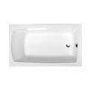 Polysan LILY SLIM obdélníková vana 120x70x39cm, bílá 25111S