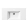GSI KUBE X keramické umyvadlo 100x47cm, s odkládacími plochami, bílá ExtraGlaze 9451111