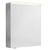 Sapho LINEX galerka s LED osvětlením, 60x70x15cm, levá/pravá, dub stříbrný LX060-0011
