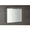 Sapho MIRRÓ galerka s LED osvětlením, 90x70x16cm, dub stříbrný MC090-0011