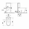 Sapho PACO WC kombi, Rimless, spodní/zadní odpad, bílá PC1012WR