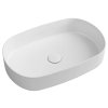 Isvea INFINITY OVAL keramické umyvadlo na desku, 55x36cm, bílá mat 10NF65055-2L