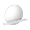 Sapho VISO kulaté zrcadlo s LED osvětlením a policí ø 70cm, bílá mat VS070-01