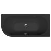 Polysan VIVA R asymetrická vana 175x80x47cm, černá mat 78119.21