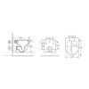 zavesne wc arco rimless se slim sedatkem soft close