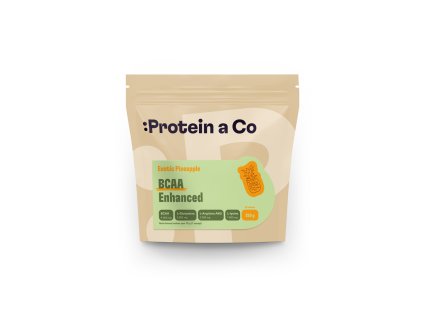 Protein&Co. BCAA ENHANCED - komplex aminokyselin 250g (Příchuť Exotic pineapple)