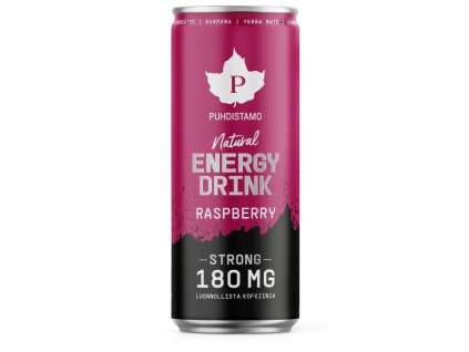 1.Natural Energy Drink Strong Raspberry 330ml 700x