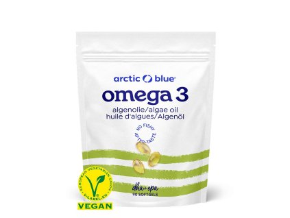 1.AR Vegan Omega 3 Algae 90 kapslí (420mg DHA & 140mg EPA)