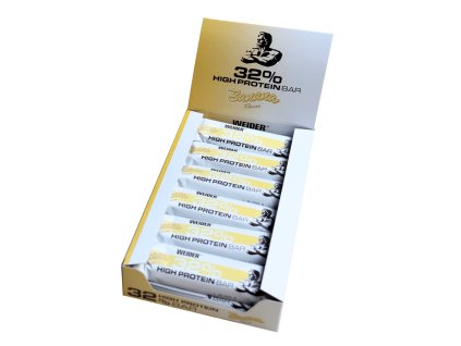 Weider 32% Protein Bar, bílá čokoláda - banán, 60g x 12 ks