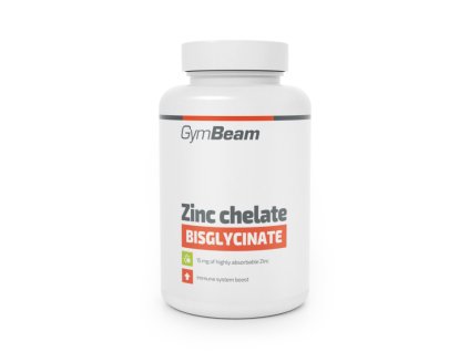 Zinek chelát (bisglycinát) - GymBeam (Kapsle 90 kaps.)