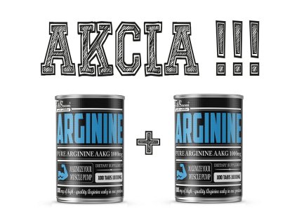1+1 Zadarmo: Arginine - FitBoom (Balení 100 tbl. + 100 tbl.)
