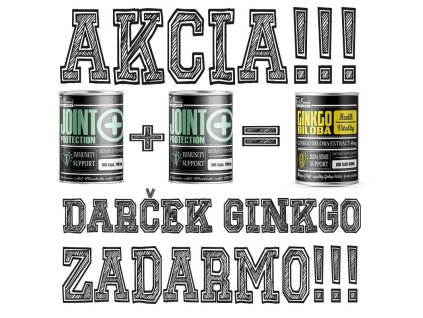2+1 Zadarmo: Joint Protection + Ginkgo Biloba Zadarmo - FitBoom (Balení 100 kaps. + 100 kaps. + 100 tbl.)