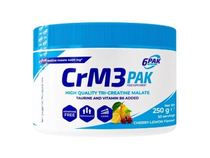 CrM3 PAK - 6PAK Nutrition (Balení 250 g, Příchuť Natural)