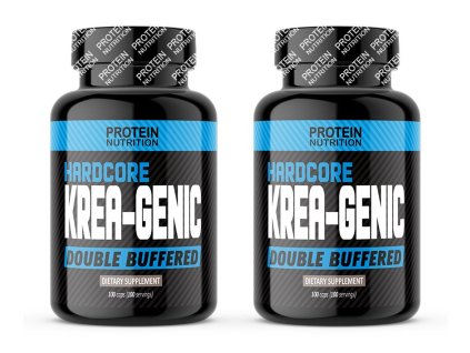 1+1 Zadarmo: Hardcore Krea-Genic - Protein Nutrition (Balení 100 kaps. + 100 kaps.)