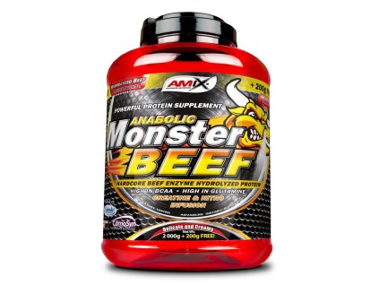 Anabolic Monster Beef - Amix (Balení 2200 g, Příchuť Jahoda-banán)