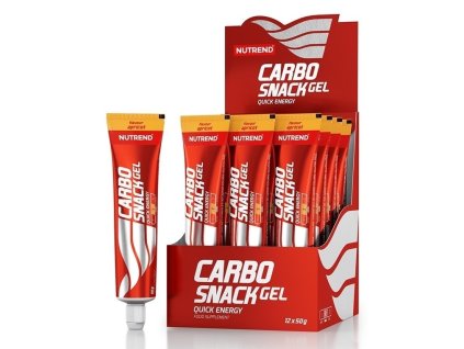 Carbo Snack tuba - Nutrend (Balení 12 x 50 g, Příchuť Lemon)